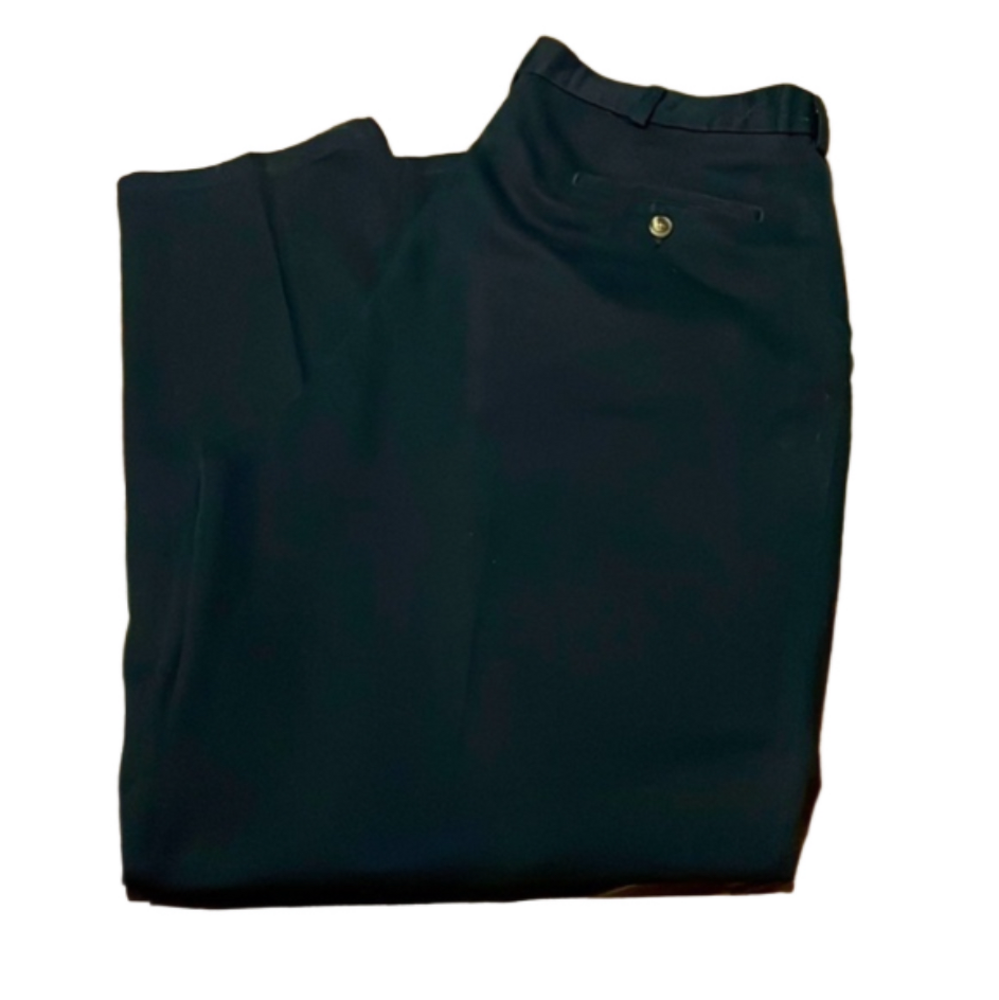 St Johns Bay sz38/32 black pleated front khakis